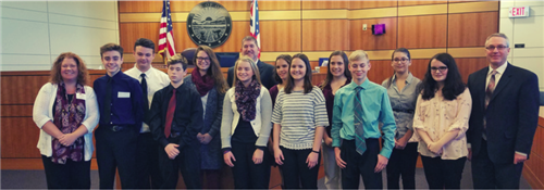 Students at Mock Trial 